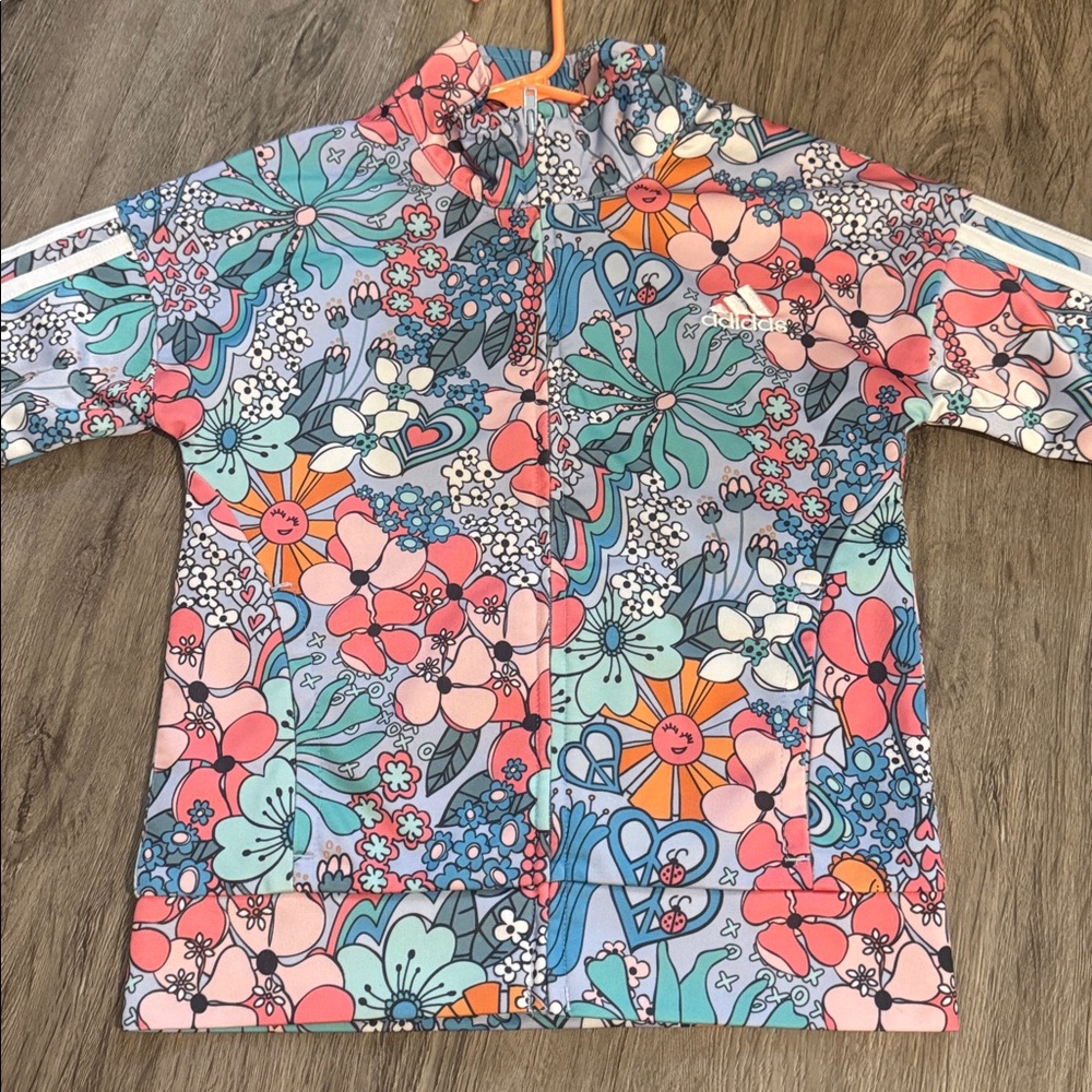 Adidas Multicolor Floral Track Jacket